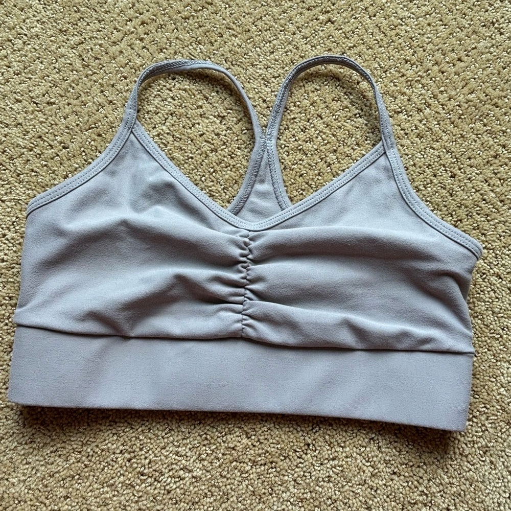 SAVVI Tan scrunch bra